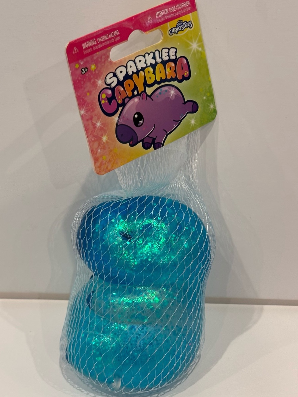 Orb Curiosities Sparklee Capybara Blue Squishy Fidget Toy